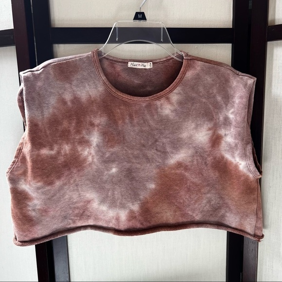 Heart & Hips Tops - Women’s Heart & Hips Size Medium Tie Dye Cropped Muscle Tee Shirt